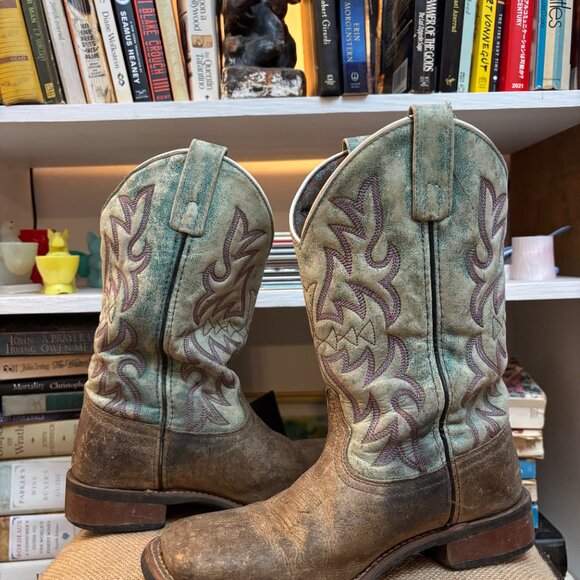 Laredo women's leather cowboy boots - Picture 3 of 5